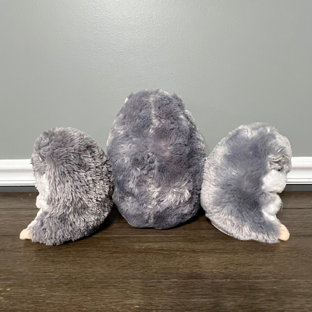 Nanco Belly Buddies‎ Hamster Plush Toy Gray White Stuffed Animal Bundle - Picture 2 of 5